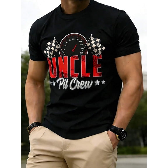 【New Arrival】UNCLE Pit Crew Racing Flag T-Shirt – Motorsport Fan Gift Tee