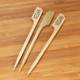 thumbnail image 2 of BambooMN Vegan Food Marking Bamboo Paddle Skewer Picks - 3.5" (8.9cm) - 10,000 Pieces, 2 of 5