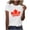 Red, variant on Women's Casual Canada Maple Leaf Print Crew Neck Short Sleeve T-Shirt - Patriotic Summer Top for Everyday Wear Gifts