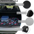 thumbnail image 6 of Jeiento Pink Blue Splatter Paw Print Car Trunk Mat 29"x39", All Weather Cargo Liner Non Slip Stain Resistant Protector for Sedan SUV Truck Van, 6 of 7