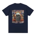 thumbnail image 1 of Camisetas gráficas "Evade Taxes" de Hit Maxes, divertidas camisetas retro de manga corta para gimnasio, camisetas extragrandes de algodón a la moda para hombre., 1 of 6