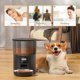 thumbnail image 5 of Alimentador automático inteligente para mascotas con botón de 4 l y tazón de acero inoxidable con temporizador por voz para perros y gatos, dispensador automático de comida seca para mascotas, color, 5 of 5