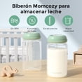 thumbnail image 2 of Momcozy 300ml Biberón Almacenar Leche 4 Unidades, Biberón Natural De Cuello Ancho, Botellas Biberón Para Recolectar Y Almacenar Leche, 2 of 8