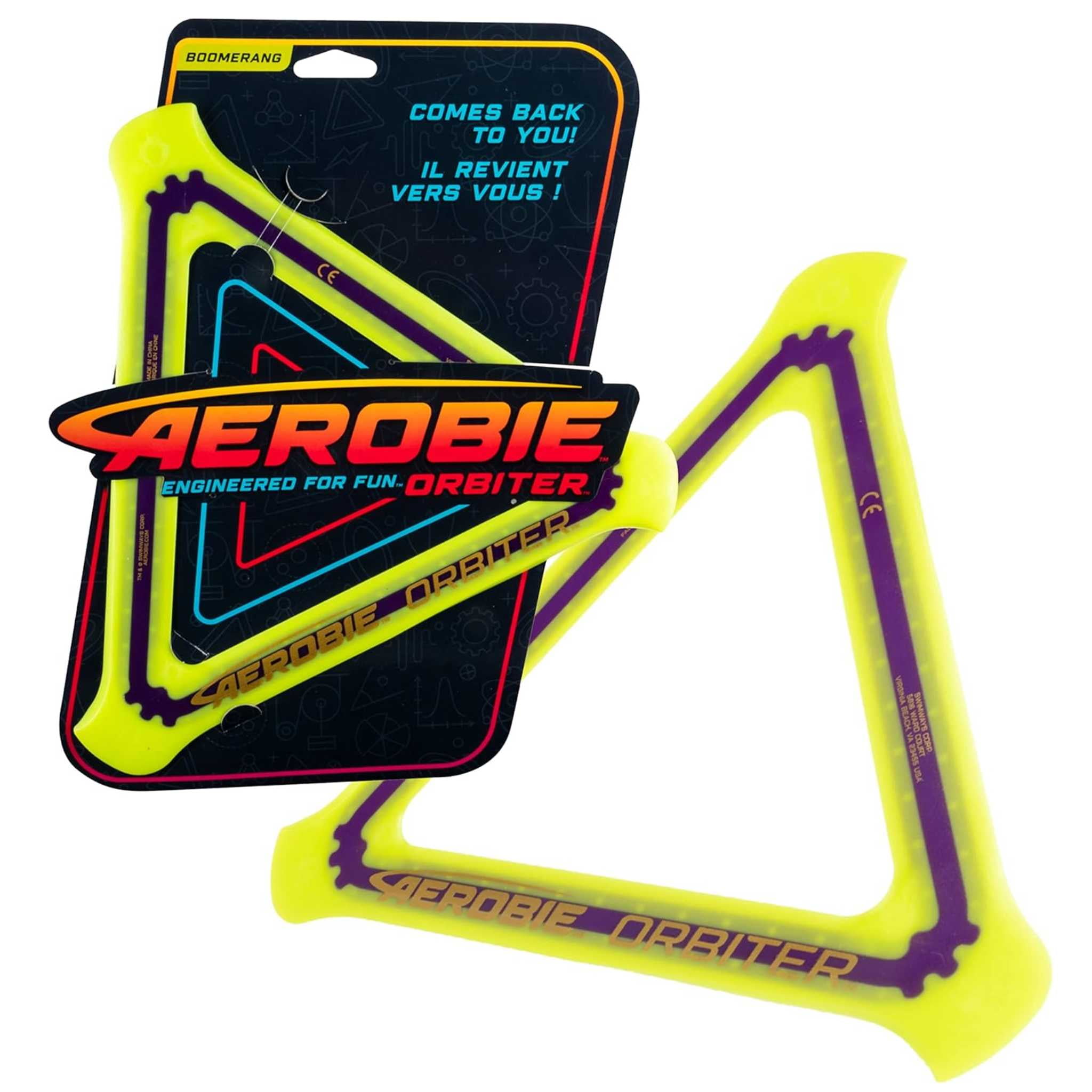 Boomerang Orbiter Aerobie, Jaune