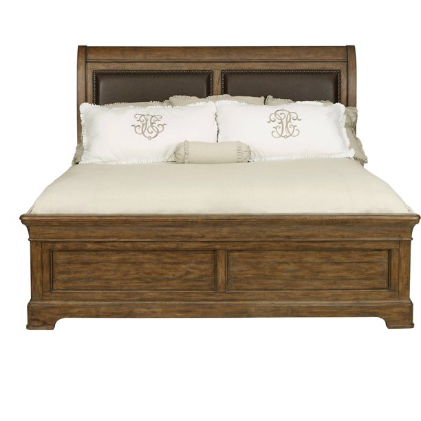 American Attitude Upholstered Sleigh Headboard King