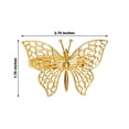 thumbnail image 3 of Efavormart 4 Pack | Metallic Gold Laser Cut Butterfly Napkin Rings, Decorative Cloth Napkin Holders, 3 of 11