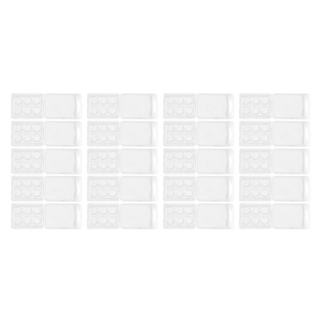 CIMAXIC Contenants Transparents en PVC pour Fondants de Cire pour Rangement, Conception à Multiples Compartiments, 6 Compartiments, Sûrs, Fiables, Réutilisables, 7,87 Pouces X 2,95 Pouces X 0,98 Pouces