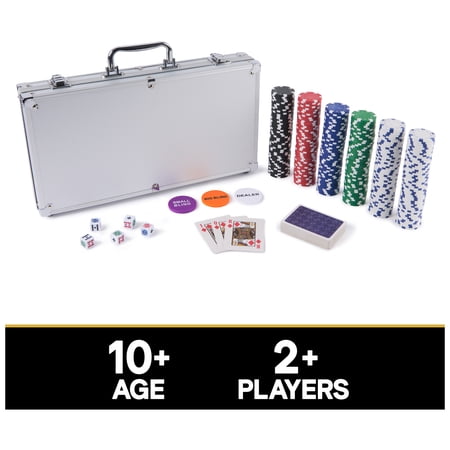 SPIN MASTER GAMES, CARDINAL CLASSICS, 300-PIECE POKER SET WITH ALUMINUM CASE, AGES 8 AND UP