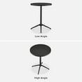 thumbnail image 5 of Odelia Bistro Set - Dining Table + Dining Chair Set of 2 (Pecan Brown), 5 of 9