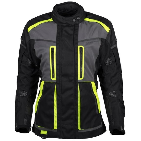 Tourmaster Transition Womens Textile Motorcycle Jacket Hi-Vis/Black MD
