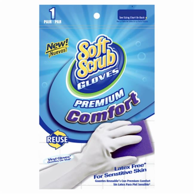Big Time Products 1261126 Comfort Household LatexFree Rubber Gloves