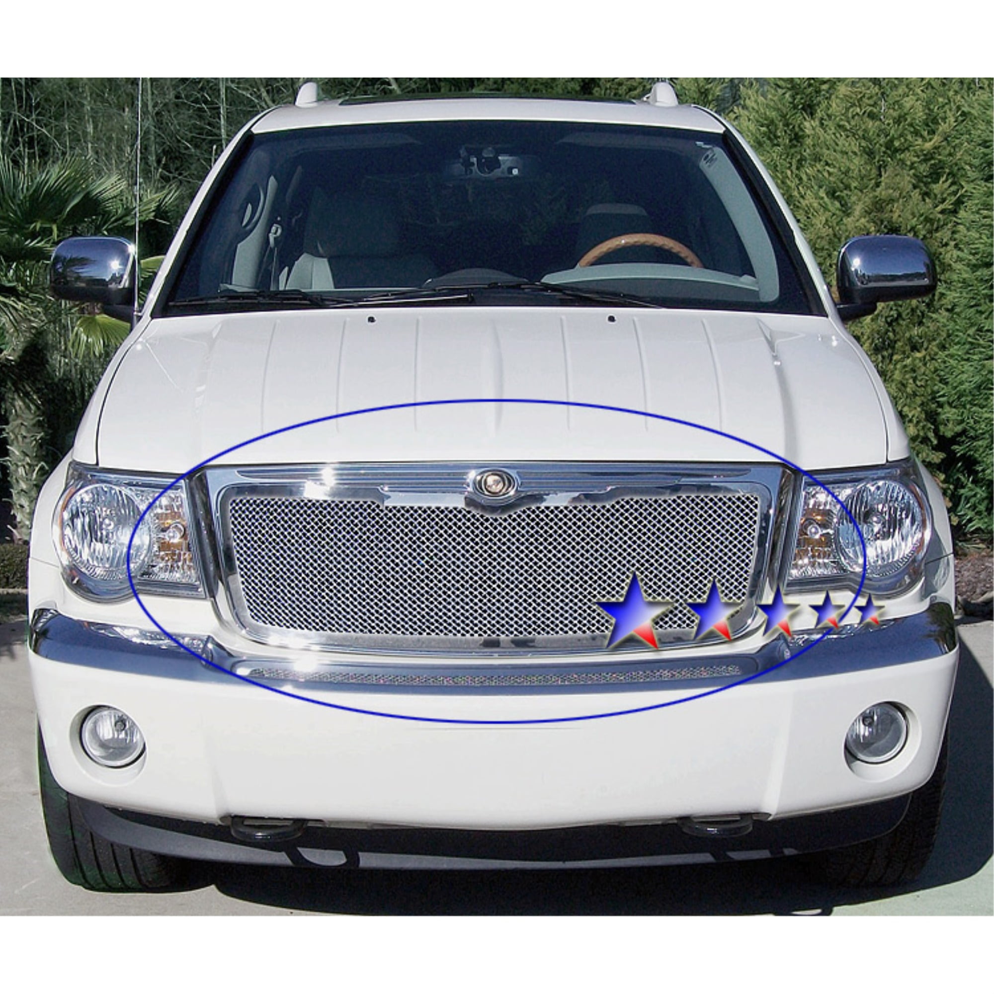 APS 2007-2009 Chrysler Aspen Mesh Grille 1.8 mm wire mesh - Walmart.com
