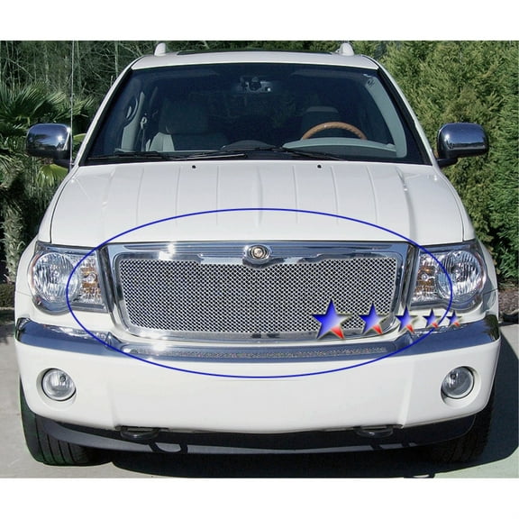 2007-2009 Chrysler Aspen Stainless Steel Polished Finish 1.8 Mm Wire Mesh Mesh Grille