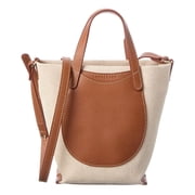 Longchamp Epure Canvas & Leather Crossbody, Brown
