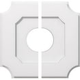 thumbnail image 2 of Ekena Millwork CMP16LE2-05000 16 in. OD x 5 in. ID Square Locke Architectural Grade PVC Contemporary Ceiling Medallion - 2 Piece, 2 of 4