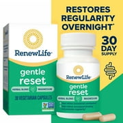 Renew Life Gentle Reset; Herbal Blend and Magnesium Capsules, 30 Count