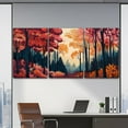 thumbnail image 2 of Fall Tree Art,Canvas Wall Art,Forest Wall Decor,3 Piece Wall Decor,Wall Pictures for Living Room,Bathroom,Office,Bedroom,House Warming Gifts（Only canvas）, 2 of 6