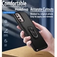 thumbnail image 3 of Circlemalls for Moto G Play 2023 case, Tempered Glass Screen Protector, Ring Stand Armor Cover Case-Black, 3 of 5