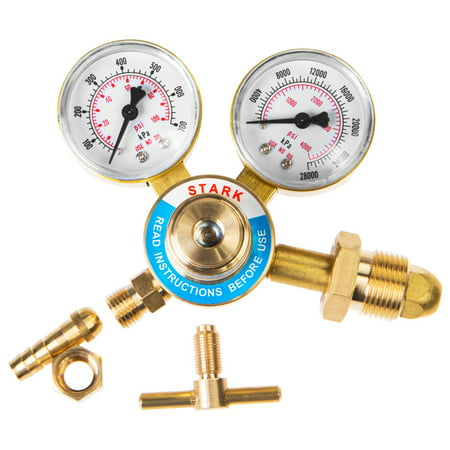 Welding Nitrogen Regulator With Pressure Gauge CGA580 Inlet Connection and 9/16-Inch Outlet