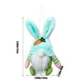 thumbnail image 5 of Byujiro Easter Bunny Gnome Dwarf Doll Desktop Hanging Decoration Spring Holiday Shelf Elf for Mantel Display, Easter Basket Stuffers & Party Decorations, 5 of 6