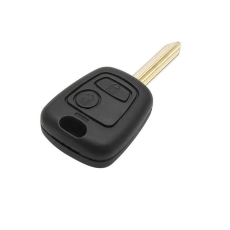 Black 2 Buttons Uncut Key Car Key Fob Shell Remote Clicker Case for (The Best Auto Clicker)