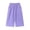 Purple, variant on Lmnyox Girl's Wide Leg Pants Baggy Solid Color Elastic Waist Open Bottom Pants Casual Workout Pants with Pockets