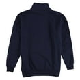 thumbnail image 2 of Self E Womens Over It Quarter Zip Sweatshirt, Blue, Juniors, Large, 2 of 2