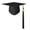 Black, variant on Boys Girls Fashion Shiny Kindergarten Preschool Graduation Caps For Kids High School College For Adults With Tassel Size M,BU1