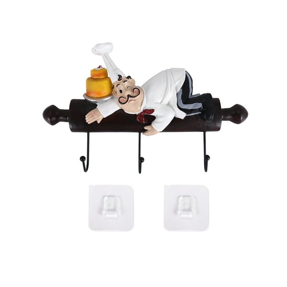 Wall Hanging Decoration Cute Decoration Chef Doll Wall Hanging Rack Hook Hanger Su G21430