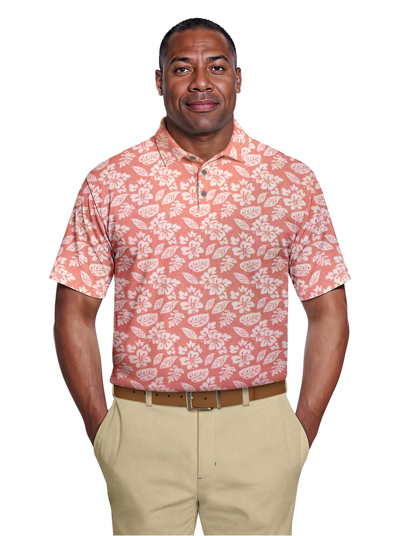 Ben Hogan Men's & Big Men's Performance Crosshatch Tropical Short