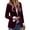 Red, variant on Ticikt Women's Velvet Suit Blazer Jacket Casual Notch Collar Long Sleeve One Buttons Open Front Blazer Coat Pocket