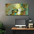 thumbnail image 5 of Luxe Metal Art 'Orange Lava' Metal Wall Art, 48"x24", 5 of 9
