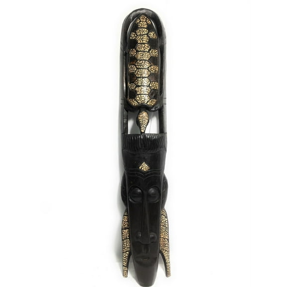 Turtle Tribal Mask 40" - Primitive Decor Wall Hanging | #nmk2203100