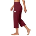 thumbnail image 6 of Women's Wide Leg Yoga Pants JIANLAI High Waisted Comfy Dance Sweatpants Loose Casual Soft Lounge Joggers with Pockets (S-L2) Red, 6 of 6
