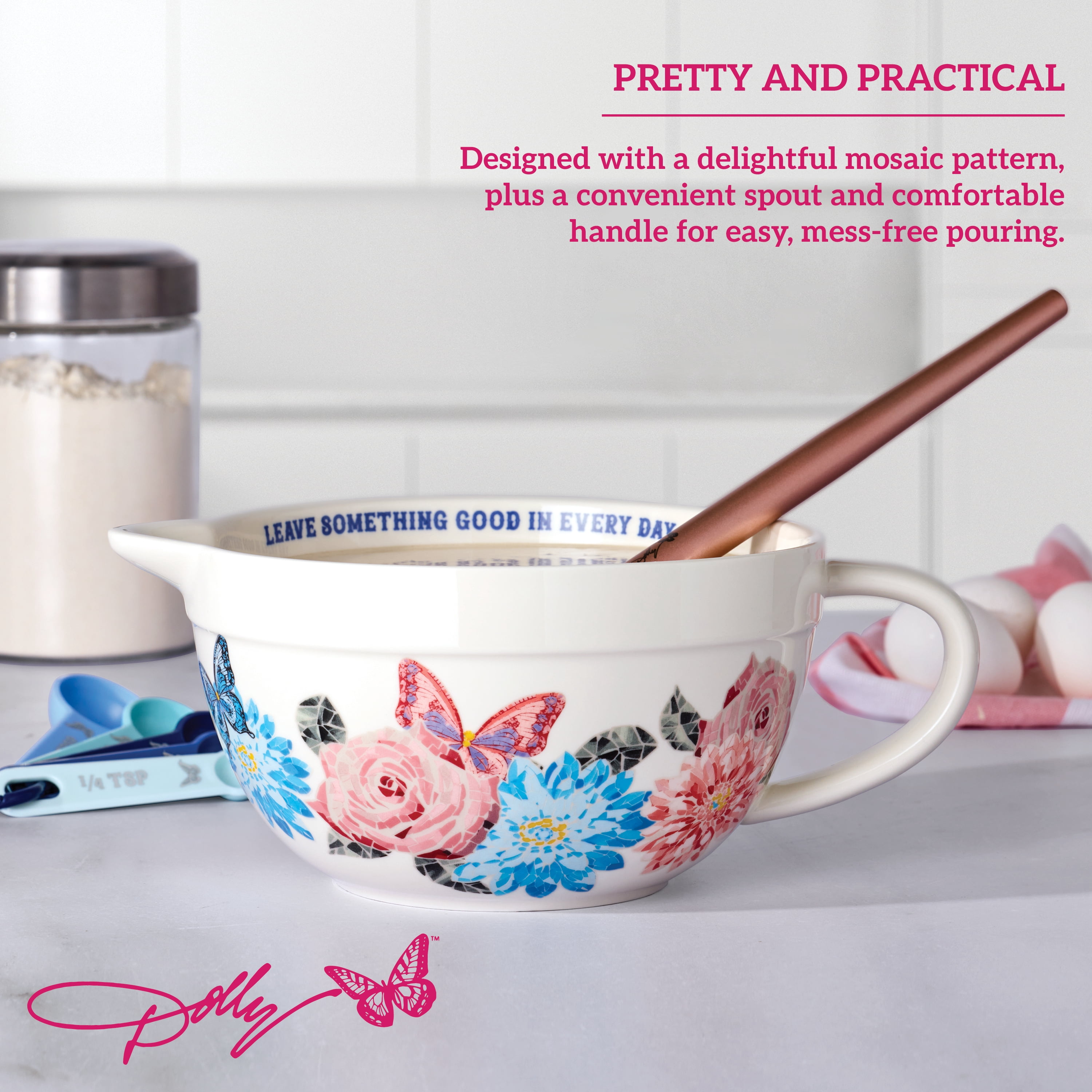 Dolly Parton 2.5 Quarts Ceramic Batter Bowl