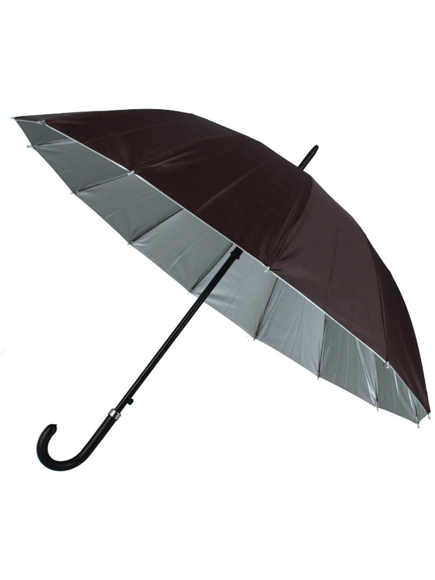 CTM Adult Sleek Solid Color Stick Umbrella