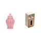 thumbnail image 1 of Jarrón de con tapa, ideal para arreglos florales y almacenamiento decorativo. También sirve como caja de pañuelos desechables multiusos y se, 1 of 8