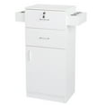 thumbnail image 6 of Ktaxon Beauty Salon Cabinet Storage Cart Hair Dryer Holder Locking Drawer Styling White, 6 of 9