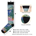 thumbnail image 3 of FORMRS Womens Knee High Socks Casual Long Thick Travel Daily Wear, 2 Pairs, Boat Seaside, 3 of 6