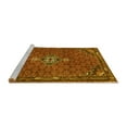 thumbnail image 2 of Ahgly Company Machine Washable Indoor Square Persian Yellow Traditional Area Rugs, 3' Square, 2 of 4