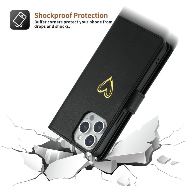 Case for MOTO G13 4G Wallet phone case with zipper pocket, wrist