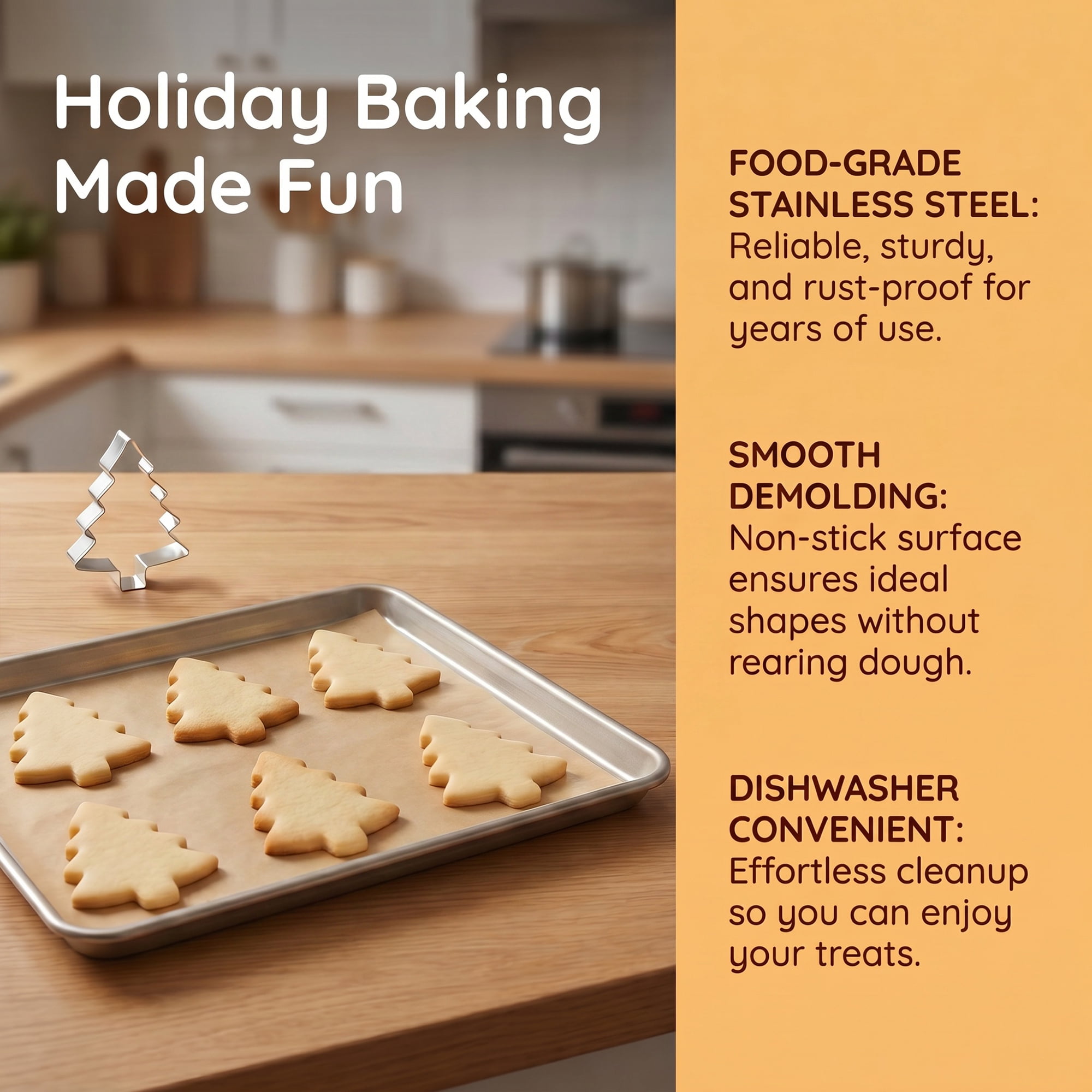 Unique Bargains 15Pcs Stainless Steel Small Metal Cookie Cutters Set Silver-5