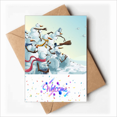 thumbnail image 1 of mas Snowman Painting Festival Welcome Back Greeting Cards Envelopes Blank, 1 of 3