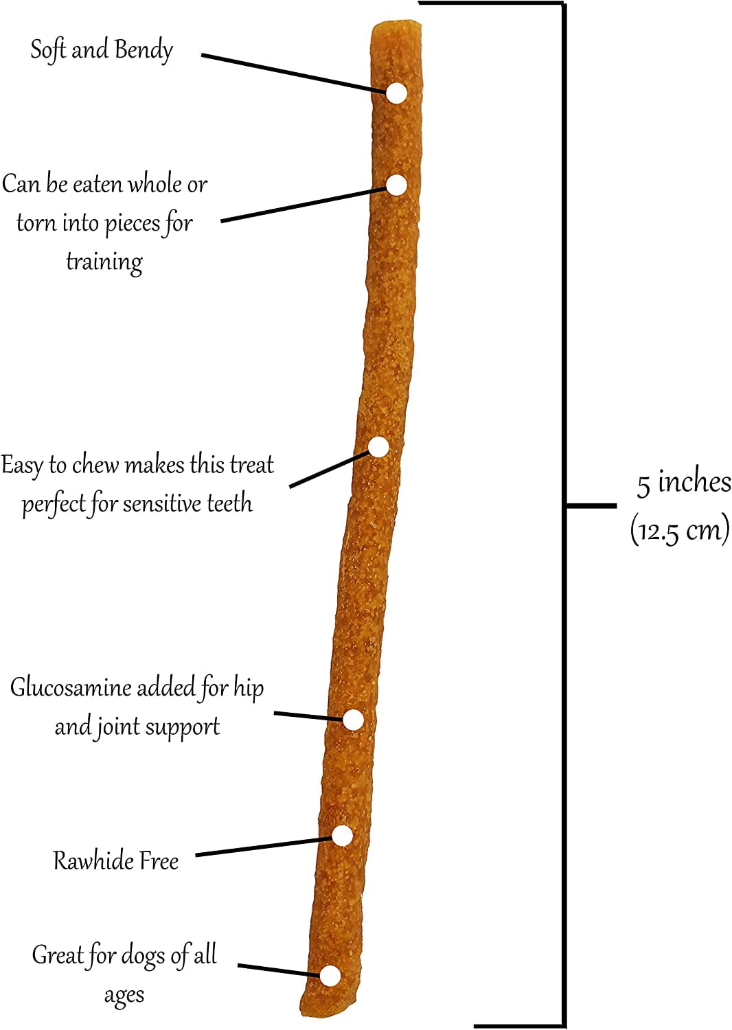 Rena's Recipe Chicken Twiggly Sticks Dog Treats 24 oz Soft Chews Easy to Chew Senior Dogs High Protein