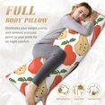 Body Pillow Cover Cute Red Pear Green Leaves Soft Body Pillow