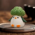 thumbnail image 1 of Figura de pájaro brócoli BLESIY Adorno para mascota de té escultura de 5,5 x 4,7 x 6,1 cm, 1 of 8