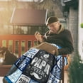 thumbnail image 2 of Papa Gifts, Best Gifts for Papa, Papa Gifts from Grandkids Grandchildren Granddaughter, Papa Birthday Gifts, Papa Gifts for Grandpa, Great Papa Blanket, Papa Gifts for Christmas Throw Blanket 50"x60", 2 of 5