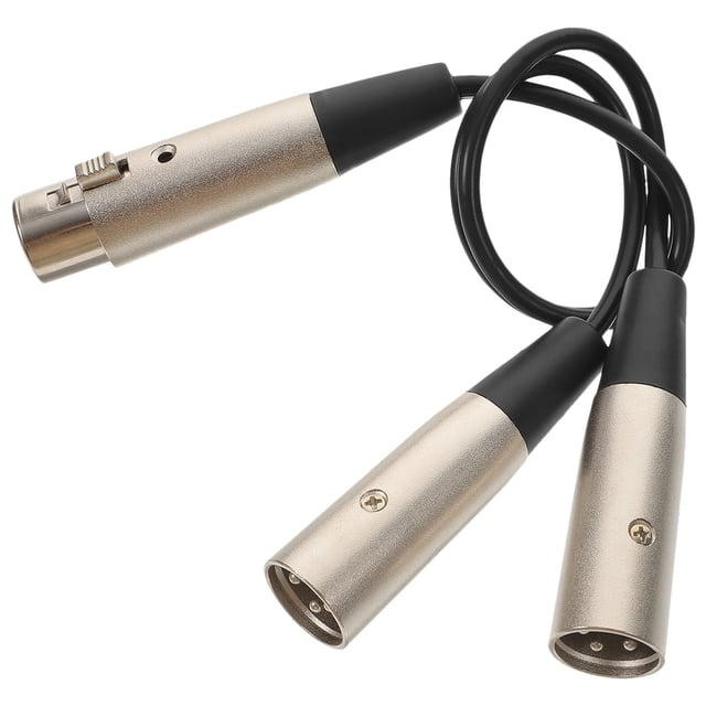 MIANGASTORE Xlr Y Cable Xlr Splitter 1 Female To 2 Male Xlr To Xlr Microphone Cord Wire