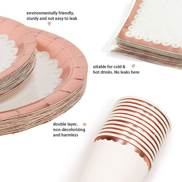 Bridal shower top plastic plates