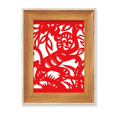 thumbnail image 1 of Corte de papel China Zodiac Monkey animal Escritorio Marco de fotos de madera Pantalla Imagen Arte Pintura Múltiples conjuntos, 1 of 4